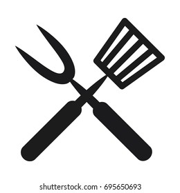 Roasting utensil cutlery icon vector illustration design