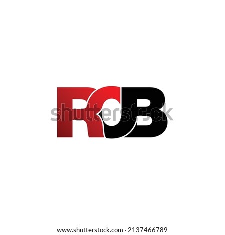 ROB letter monogram logo design vector Foto stock © 