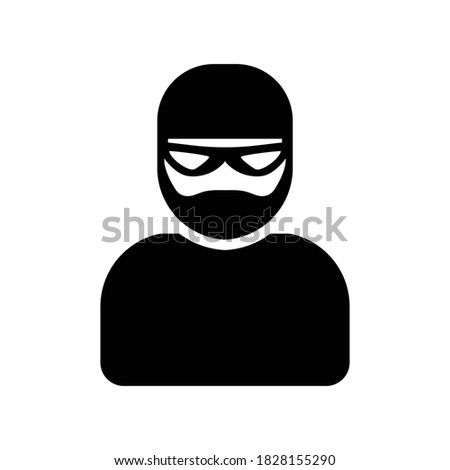 Robber criminal icon.thief,dishonest (vector illustration)