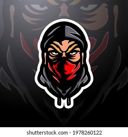 Robber Head mascot esport logo design