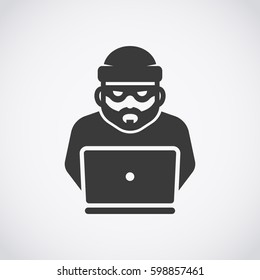 Robber icon. Bandit. Hacker