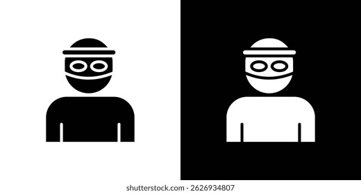 Robber icon concept, vector illustration