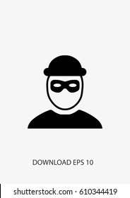 Robber Icon, Vector