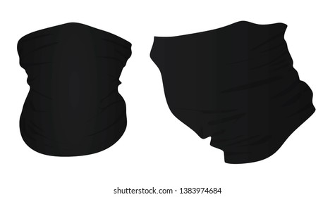 Robber neck scarf. vector illustration