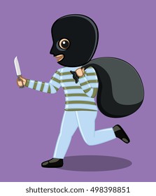 Robber Running After Robbery