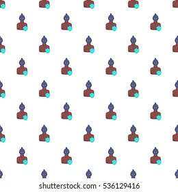 Robbery insurance pattern. Cartoon illustration of robbery insurance vector pattern for web