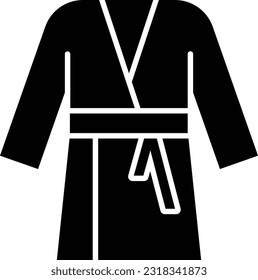 robe beauty clothes dressing gown female Glyph