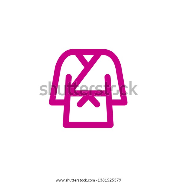 Robe Icon Bathrobe Logo Salon Spa Stock Vector (Royalty Free ...