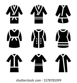 robe icon isolated sign symbol vector illustration - Collection of high quality black style vector icons
