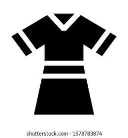 robe icon isolated sign symbol vector illustration - high quality black style vector icons
