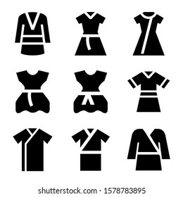 robe icon isolated sign symbol vector illustration - Collection of high quality black style vector icons
