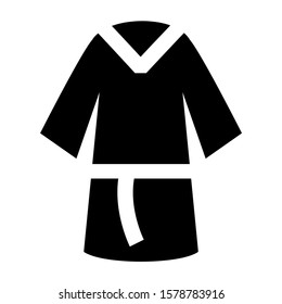 robe icon isolated sign symbol vector illustration - high quality black style vector icons
