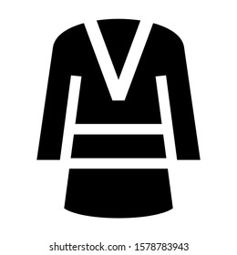 robe icon isolated sign symbol vector illustration - high quality black style vector icons
