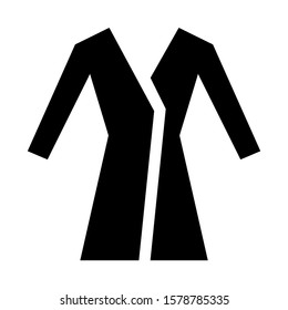 robe icon isolated sign symbol vector illustration - high quality black style vector icons

