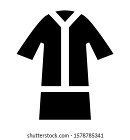 robe icon isolated sign symbol vector illustration - high quality black style vector icons
