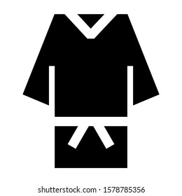 robe icon isolated sign symbol vector illustration - high quality black style vector icons

