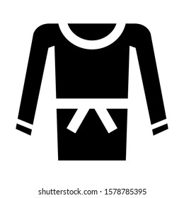 robe icon isolated sign symbol vector illustration - high quality black style vector icons

