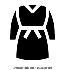 robe icon isolated sign symbol vector illustration - high quality black style vector icons
