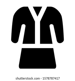 robe icon isolated sign symbol vector illustration - high quality black style vector icons
