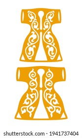 Robe icon with oriental ornaments