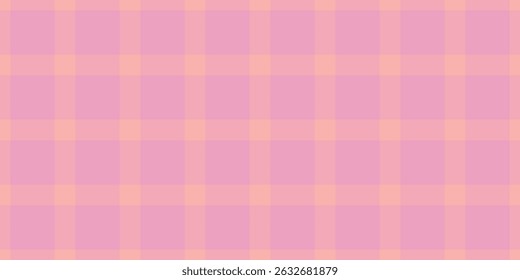 Robe seamless plaid tartan, linear textile background pattern. Handkerchief vector texture check fabric in red and pink colors palette.