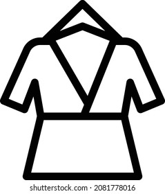 robe vector illustration isolated on a transparent background . colour vector icons for concept or web graphics.