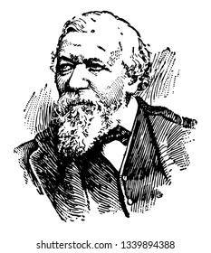 Robert Browning 1812 To 1889 He Was An English Poet And Playwright Whose Mastery Of The Dramatic Monologue Made Him One Of The Foremost Victorian Poets Vintage Line Drawing Or Engraving Illustration