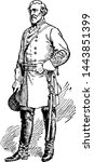 Robert E. Lee, vintage illustration