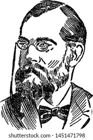 Robert Koch, vintage engraved illustration