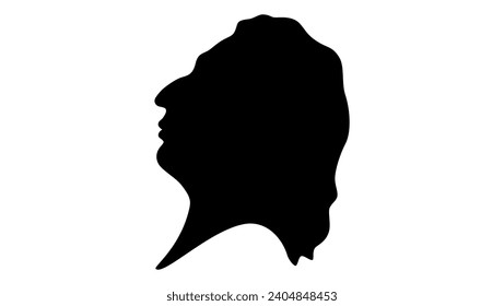 Robert Southey, black isolated silhouette