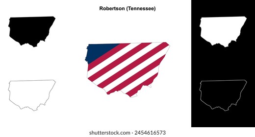 Robertson County (Tennessee) Übersicht Karte gesetzt