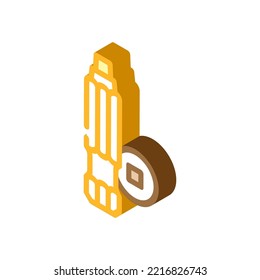 robertson screwdriver bit isometric icon vector. robertson screwdriver bit sign. isolated symbol illustration