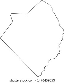 Robeson County map in the State of North Carolina