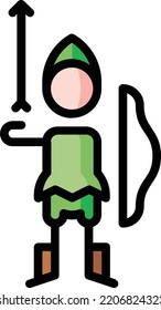 ilustración del material del elemento de diseño aislado del capó robin. Vector de fondo blanco