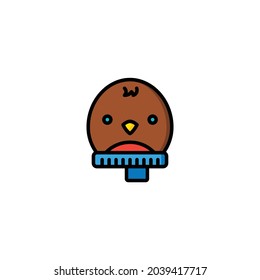 Robin Icon Isolated On White Background