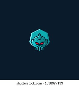 robo angry ,symbol design