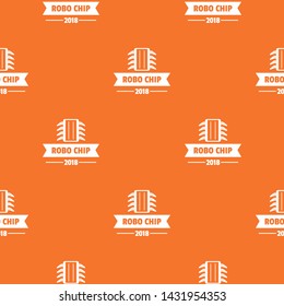 Robo chip pattern vector orange for any web design best