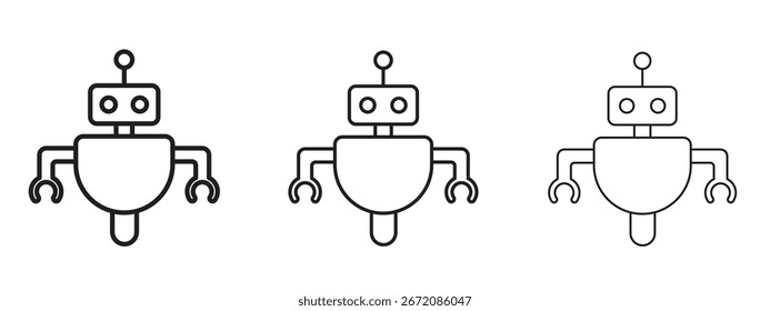 Ícone Robo. Ilustração de elemento simples. Pode ser usado para web e celular.