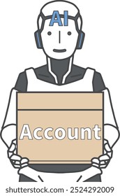 A robo-advisor investing in a securities account