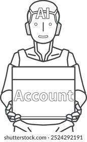 A robo-advisor investing in a securities account