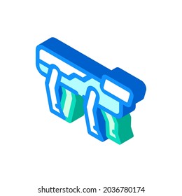 robodog robot isometric icon vector. robodog robot sign. isolated symbol illustration