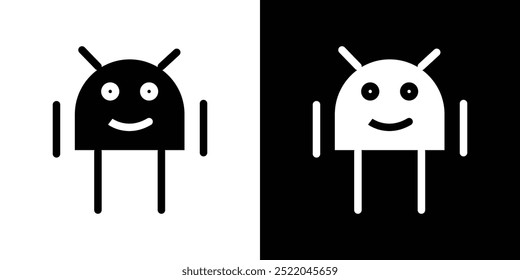 Robort icon design simple vector symbol