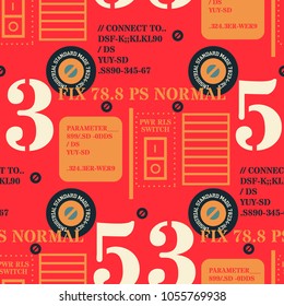 Robot 2 seamless pattern. Original design for print or digital media.