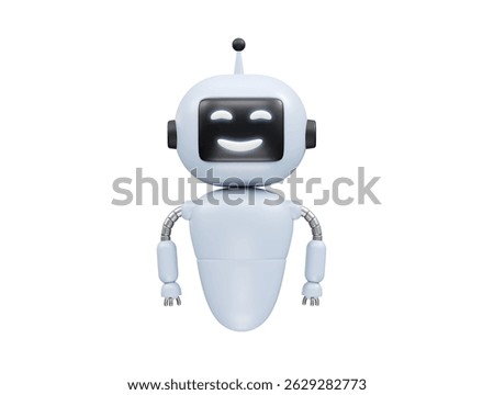 Robot 3D Icon illustration render. Robotics hand icon illustration render.