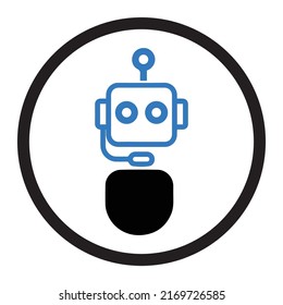 Asesor de robots o icono de Alien