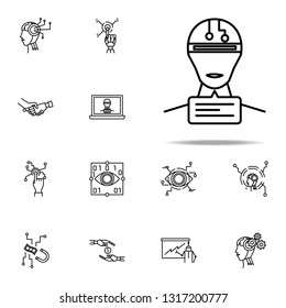 Robot advisor chat icon. Robo icons universal set for web and mobile