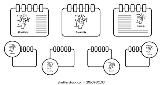 Robot, ai, brain vector icon in calender set illustration for ui and ux, website or mobile application