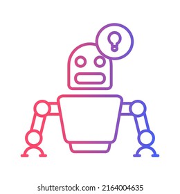 robot ai create ideas  icon logo concept