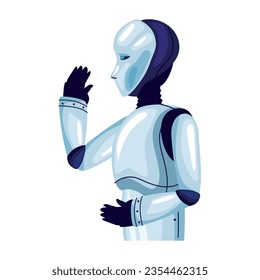 robot ai technology profile icon isolated