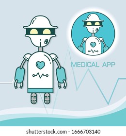 robot. Android helps. robot doctor or surgeon, robot medicine